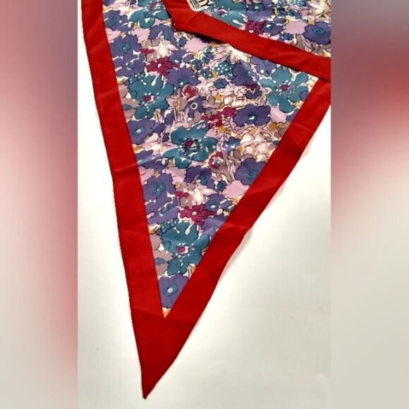 Liberty of London Vintage Floral Flowers Silk Scarf - Picture 10 of 12